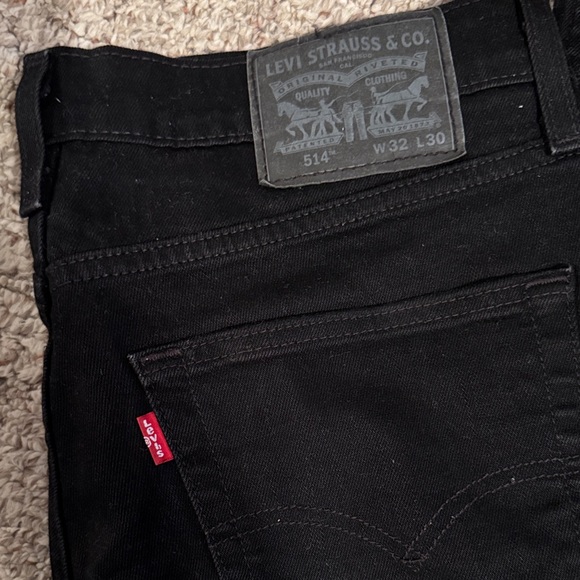 Levi's Men's Straight Jeans - Black - Picture 4 of 4